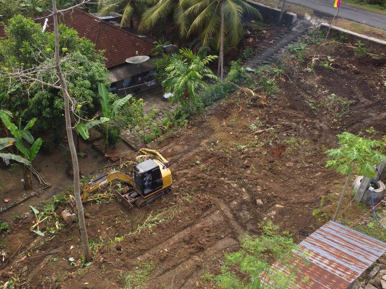 Penataan lahan pertama Perumahan nDalem Ayem di Jogja